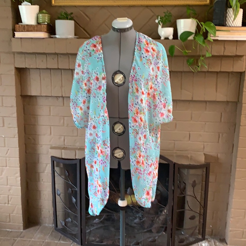 Sheer kimono cardigan -  one size